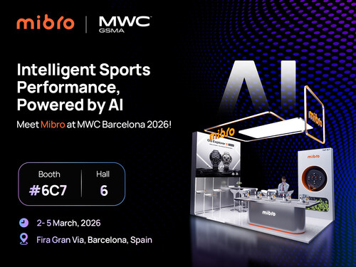Invitation to Visit Mibro at MWC 2026 – Hall 6, Booth 6C7