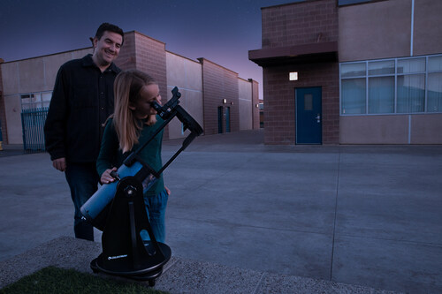 Through the Lumina Program, Celestron donates one telescope to a K-12 school in the United States for every Lumina telescope sold.