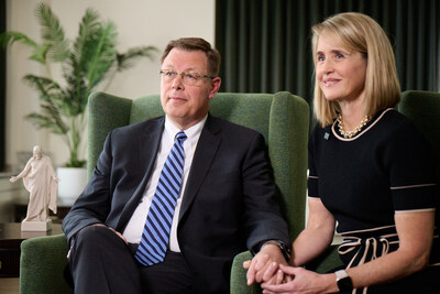 Elder Clark G. Gilbert and his wife, Christine, speak about his new call to the Quorum of the Twelve Apostles from the Joseph Smith Memorial Building on Temple Square in Salt Lake City on Thursday, February 12, 2026. Elder Clark G. Gilbert and his wife, Christine, speak about his new call to the Quorum of the Twelve Apostles from the Joseph Smith Memorial Building on Temple Square in Salt Lake City on Thursday, February 12, 2026.