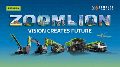 Zoomlion apresentará soluções inteligentes de construção e equipamentos de destaque na CONEXPO-CON/AGG 2026 (PRNewsfoto/Zoomlion) Zoomlion apresentará soluções inteligentes de construção e equipamentos de destaque na CONEXPO-CON/AGG 2026 (PRNewsfoto/Zoomlion)