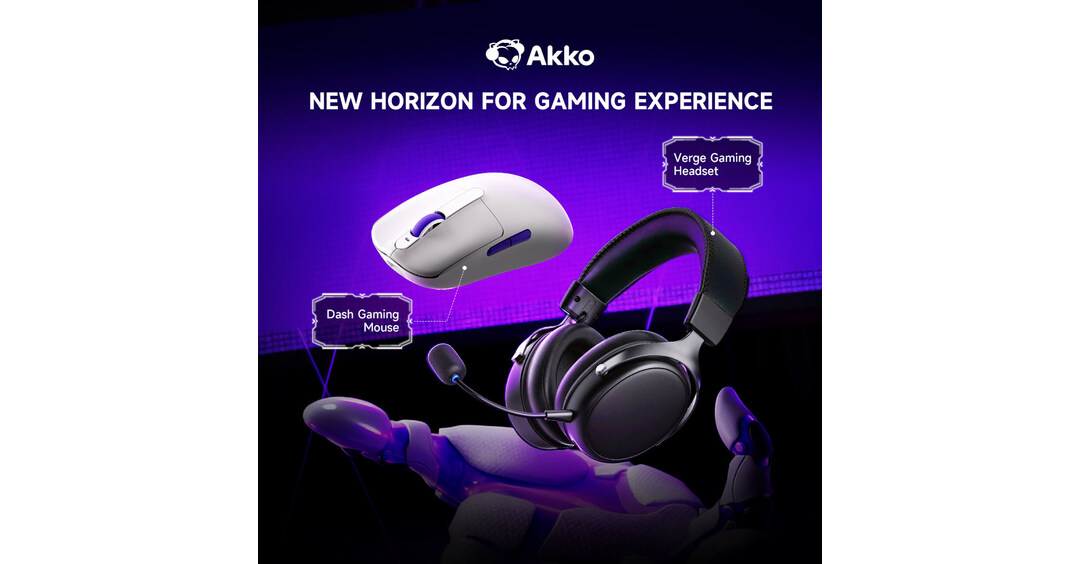Akko lanza el rat&oacute;n Dash Ultra y los auriculares inal&aacute;mbricos para juegos Verge Tri-Mode