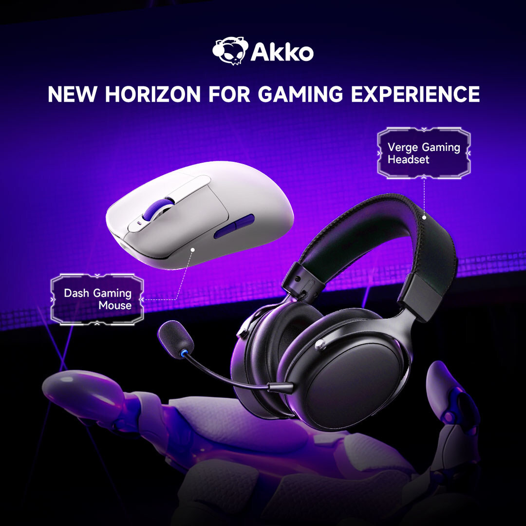 Akko bringt die Dash Ultra Mouse und das Verge Tri-Mode Wireless Gaming Headset auf den Markt