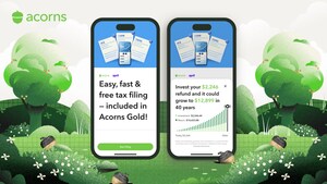 Acorns Launches Free Tax Filing with Built-In Tax Refund Investing for Gold Customers