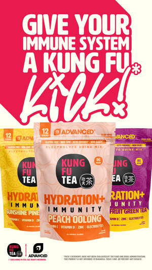 Kung Fu Tea and ADVANCED® Launch HYDRATION+ Immunity* for Lunar New Year