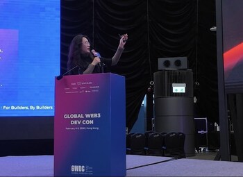 Molly keynotes at GWDC 2026. Molly keynotes at GWDC 2026.