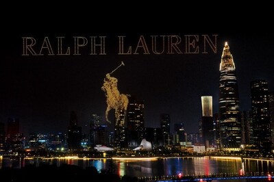 랄프 로렌, 말의 해 기념해 선전 밤하늘 밝힌 드론 쇼 선보여