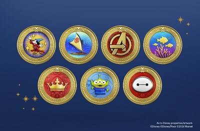 Limited-edition Disney Adventure-inspired medallions