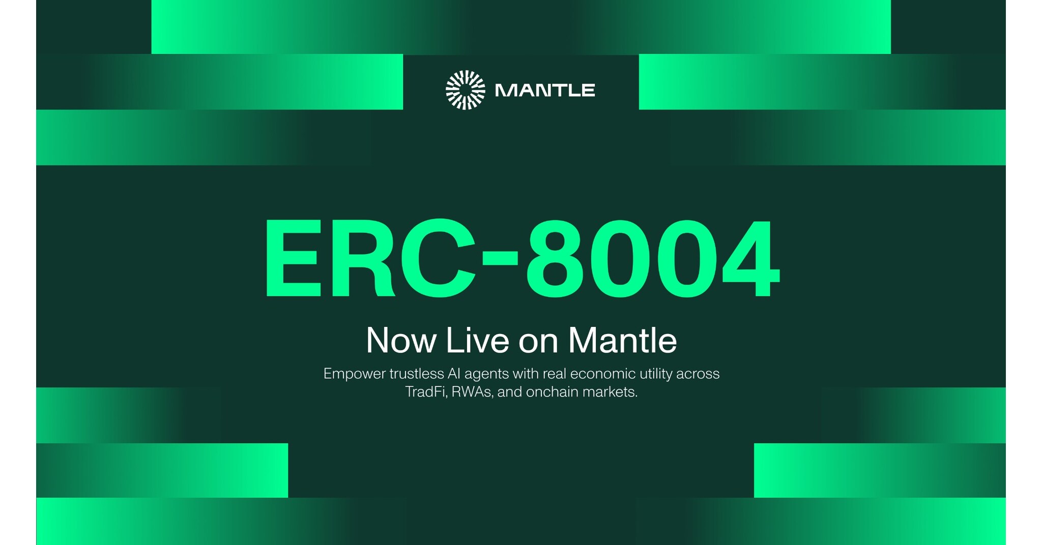 Mantle Unlocks Autonomous Economy with ERC-8004 Deployment