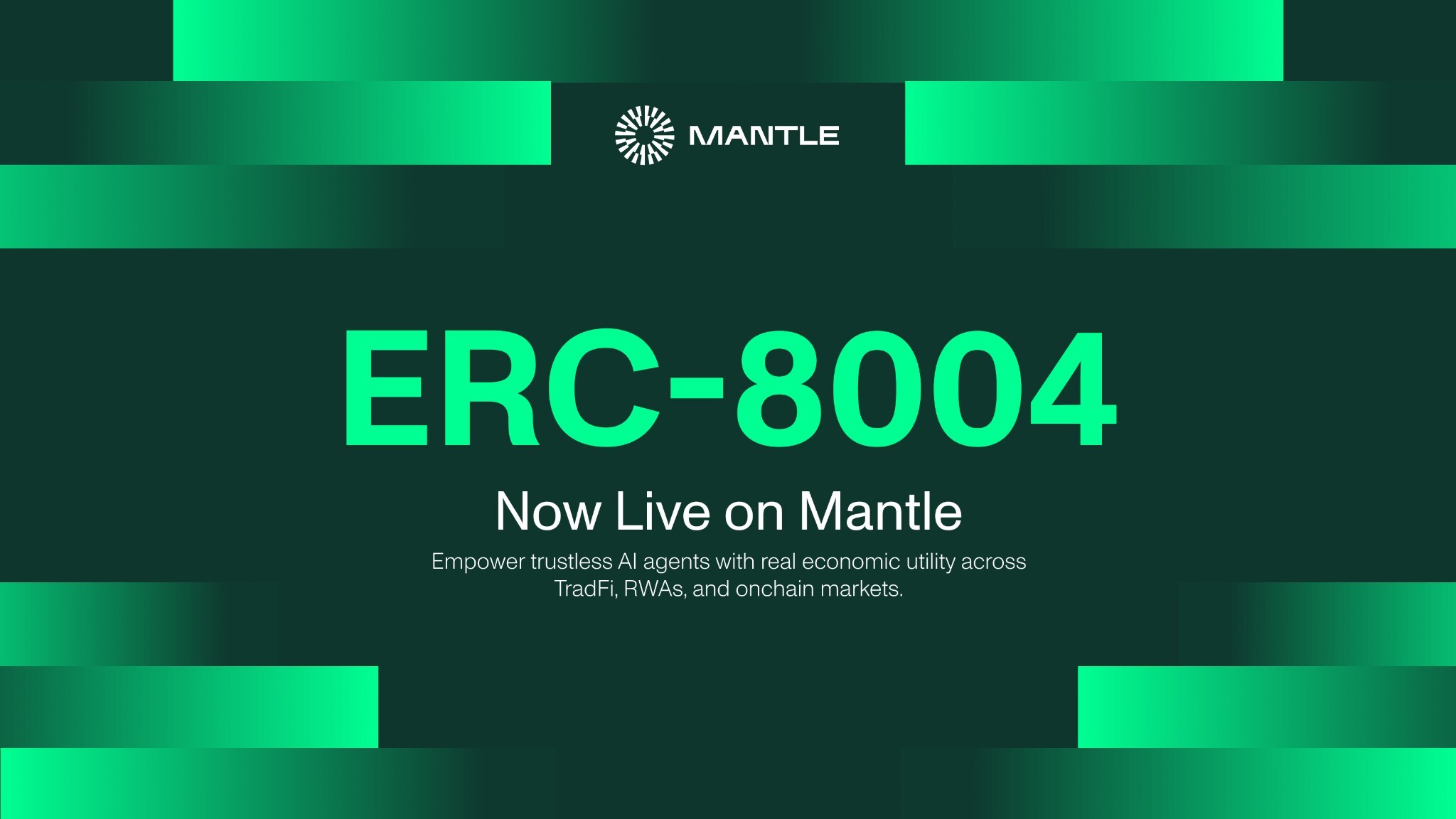 Mantle Unlocks Autonomous Economy with ERC-8004 Deployment