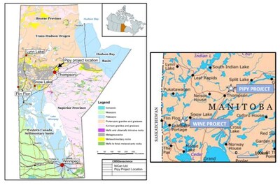 Figure 5: NiCAN’s Project Locations in Manitoba, Canada (CNW Group/Nican Ltd.)
