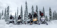 The 2027 Deep Snow Family of Ski-Doo Snowmobiles. (CNW Group/BRP Inc.)