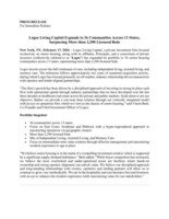 Logos Living Capital Expands to 36 Communities Across 13 States, Surpassing More than 2,200 Licensed Beds