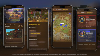 The Zillow for Warcraft experience brings Zillow’s familiar home exploration into a fantasy setting.