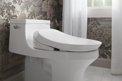 KOHLER PureWash E860 Dual-Wand Elongated Bidet Toilet Seat, a first-to-market solution with both front and rear bidet wands