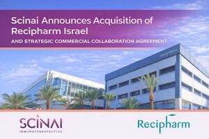Scinai Announces Completion of Acquisition of Recipharm Israel Ltd. and Strategic Commercial Collaboration with Recipharm