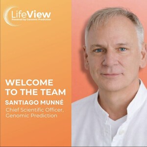Genomic Prediction Appoints Santiago Munné, Ph.D., as Chief Scientific Officer