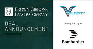 BGL Announces the Sale of Velocity Maintenance Solutions to Bombardier