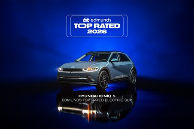 2026 Hyundai IONIQ 5 named Edmunds Top Rated 2026 Electric SUV (Photo/Edmunds)