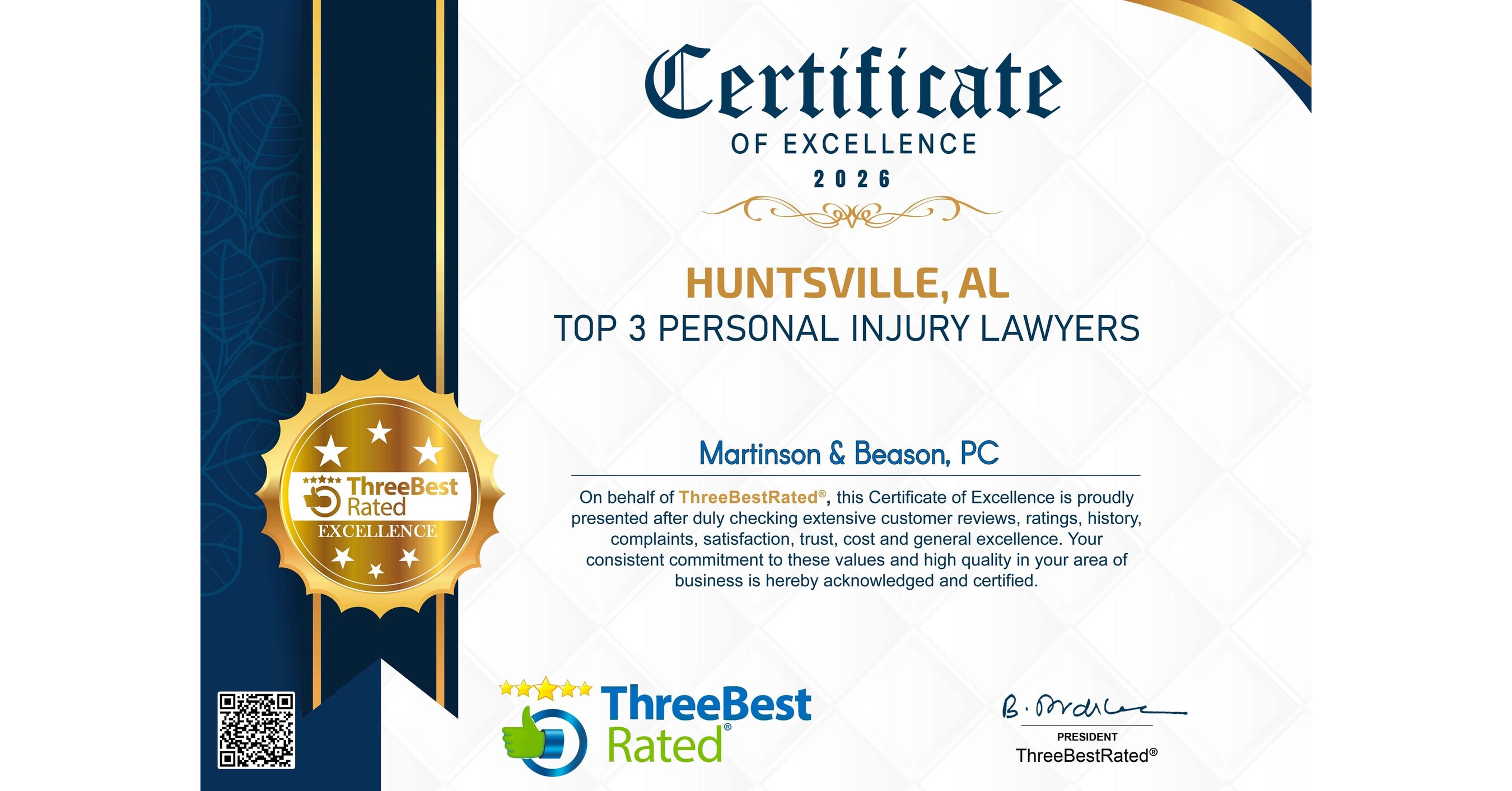 Morris H. Lilienthal Named in 3 Best Personal Injury Lawyers in Huntsville, AL List Morris H. Lilienthal Named in 3 Best Personal Injury Lawyers in Huntsville, AL List