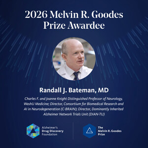 ADDF Awards Prestigious 2026 Melvin R. Goodes Prize to Alzheimer's Research Pioneer Randall J. Bateman, MD