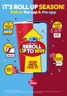 We heard you, Canada: The iconic Tim Hortons®  tradition of Rolling Up The Rim is back and will continue to be a part of future contests (CNW Group/Tim Hortons)
