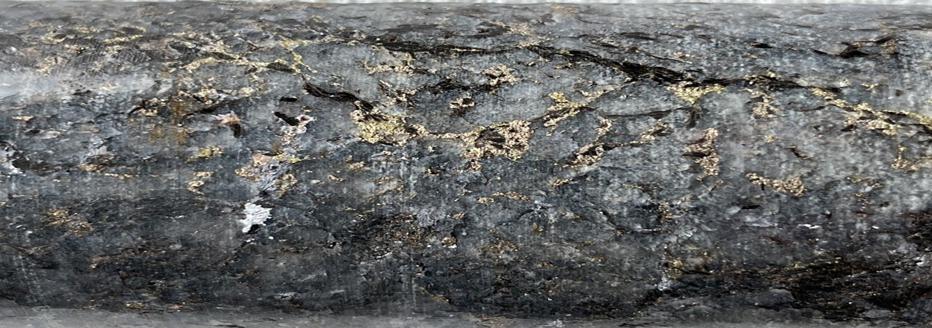 Figure 1. Mineralization in Diamond Drill Hole PIPY25-08 – Interval Assayed 2.65 g/t Au, 36.2 g/t Ag and 2.83% Pb (CNW Group/Nican Ltd.)