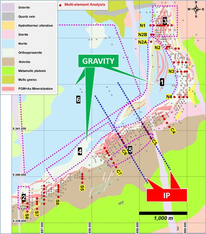 Figure 3: Planned 2026 Luanga Geophysical Program. (CNW Group/Bravo Mining Corp.) Figure 3: Planned 2026 Luanga Geophysical Program. (CNW Group/Bravo Mining Corp.)