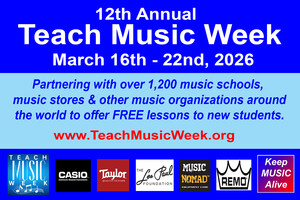 FREE Music Lessons to Celebrate 12th Annual Teach Music Week - 1,200+ locations