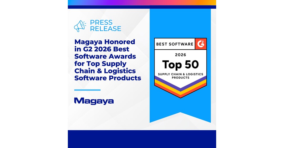 Magaya Honored in G2 2026 Best Software Awards for Top Supply Chain & Logistics Software Products