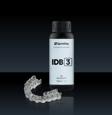 Indirect Bonding 3 (IDB 3) resin from SprintRay