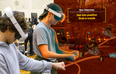 Disasterville, a new mixed-reality experience from the Army National Guard, uses mixed-reality technology to put high school students on the frontlines of disaster relief missions. Students wear virtual reality headsets and team up with classmates to tackle full-scale, mission-oriented disaster zones, including wildfires, floods, and earthquakes, the same way as the Guard, by combining communication, physical endurance, and ingenuity to save lives, landscape, and their communities. Disasterville, a new mixed-reality experience from the Army National Guard, uses mixed-reality technology to put high school students on the frontlines of disaster relief missions. Students wear virtual reality headsets and team up with classmates to tackle full-scale, mission-oriented disaster zones, including wildfires, floods, and earthquakes, the same way as the Guard, by combining communication, physical endurance, and ingenuity to save lives, landscape, and their communities.