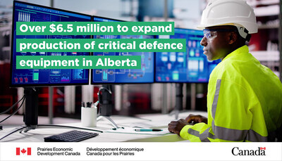Minister Olszewski announces federal support under Canada's Defence Industrial Strategy to bolster defence manufacturing capacity in Alberta