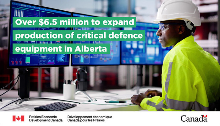 Minister Olszewski announces federal support under Canada’s Defence Industrial Strategy to bolster defence manufacturing capacity in Alberta (CNW Group/Prairies Economic Development Canada)