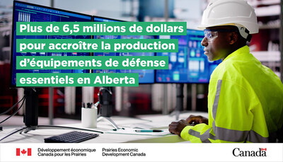 La ministre Olszewski annonce un soutien fédéral dans le cadre de la Stratégie industrielle de défense du Canada pour accroître la capacité de fabrication dans le secteur manufacturier de la défense en Alberta