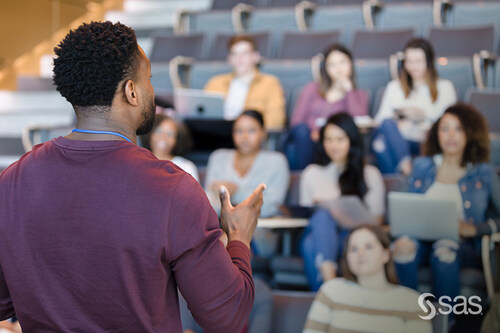 Male professor teaching class Male professor teaching class