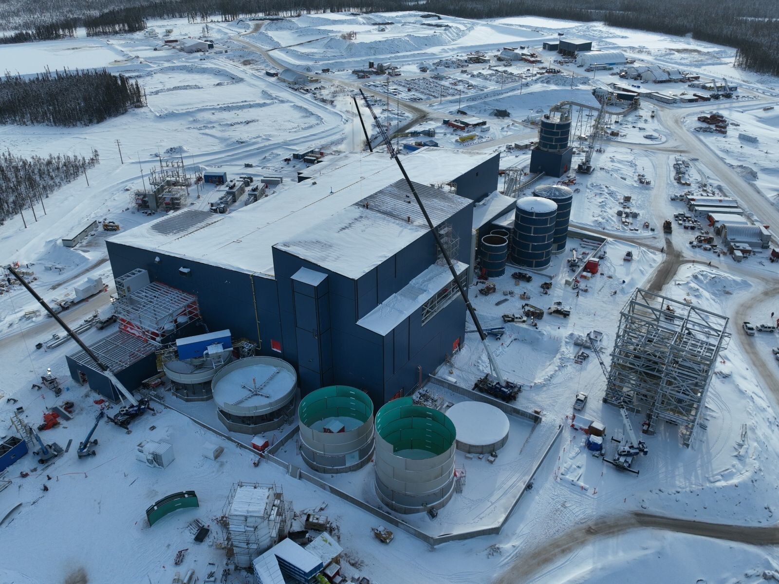 Process Plant – Looking South (Middle of December 2025) (CNW Group/Foran Mining Corporation) Process Plant – Looking South (Middle of December 2025) (CNW Group/Foran Mining Corporation)