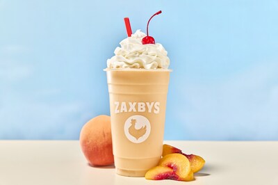 Zaxbys Peaches & Cream Milkshake Zaxbys Peaches & Cream Milkshake