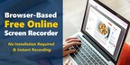 Screen recording made easy — free online.