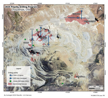 Figure 1: Phase 3 Drill Hole Location Map