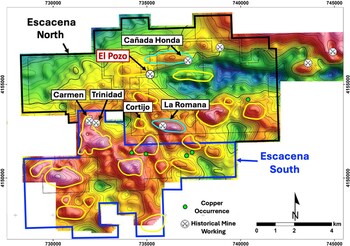 Figure 1 – Escacena Project Gravity Anomaly Targets Figure 1 – Escacena Project Gravity Anomaly Targets