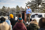 Stuart addresses crowd at John Brown Farm