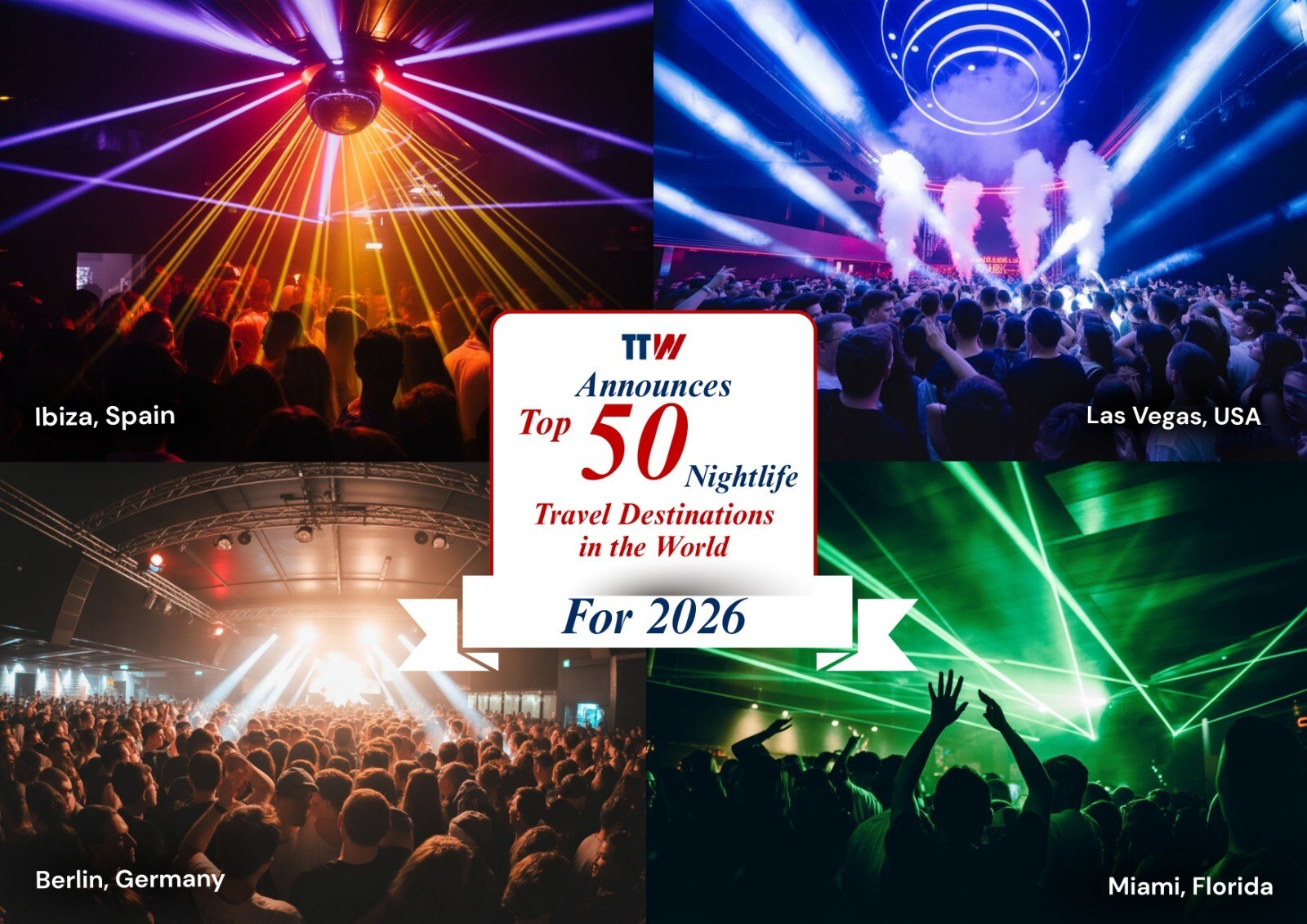 TTW Announces Top 50 Nightlife Travel Destinations in the World for 2026