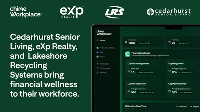 Cedarhurst Senior Living, eXp Realty, and LRS (Lakeshore Recycling Systems) Offer Chime Workplace Financial Wellness Benefits Suite Cedarhurst Senior Living, eXp Realty, and LRS (Lakeshore Recycling Systems) Offer Chime Workplace Financial Wellness Benefits Suite