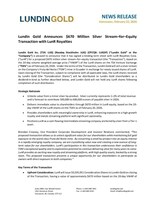 Lundin Gold Announces $670 Million Silver Stream for Equity Transaction with LunR Royalties (CNW Group/Lundin Gold Inc.)