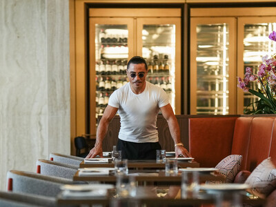 Nusret Gökçe at Nusr-et Steakhouse Milan