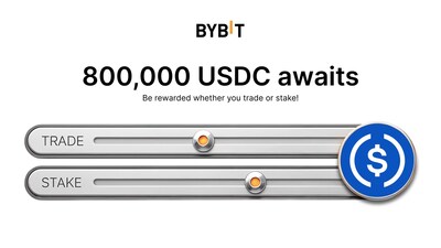 Trading or Staking USDC on Bybit: 800,000 USDC Up for Grabs (PRNewsfoto/Bybit) Trading or Staking USDC on Bybit: 800,000 USDC Up for Grabs (PRNewsfoto/Bybit)