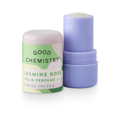 Good Chemistry Jasmine Rose Solid Perfume with cap off