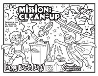 Coloring page for children ages 5-7.
