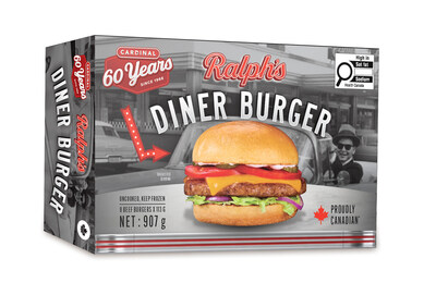 To commemorate 60 years, Cardinal Meats launches Ralph's Diner Burger (CNW Group/Cardinal Meats)