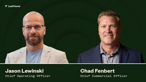 Leaf Home Appoints Jason Lewinski as Chief Operating Officer and Chad Fenbert as Chief Commercial Officer